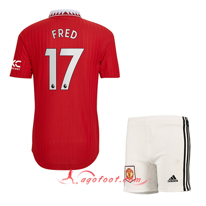 Maillot de Foot Manchester United (FRED #17) Enfants Domicile 2022/23