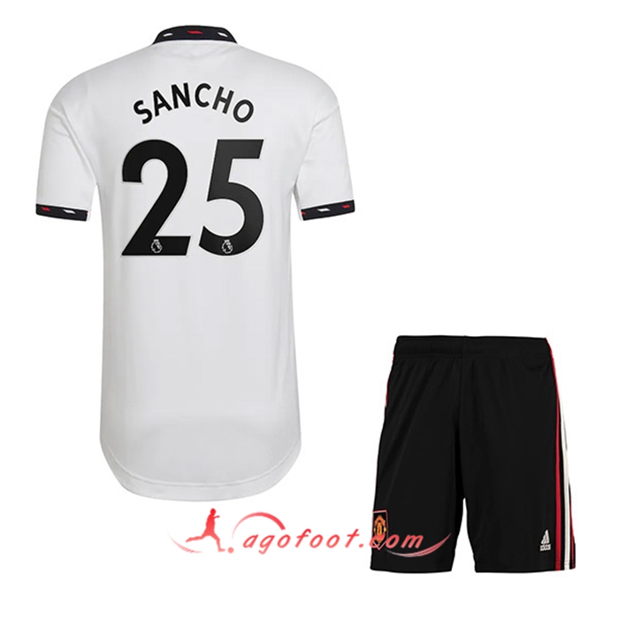 Maillot de Foot Manchester United (SANCHO #25) Enfants Exterieur 2022/23