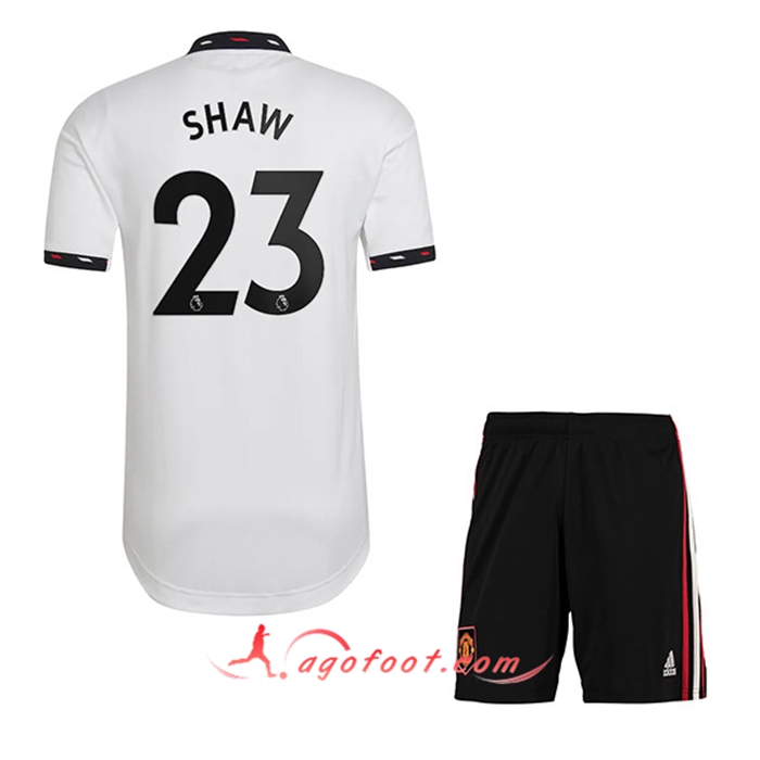 Maillot de Foot Manchester United (SHAW #23) Enfants Exterieur 2022/23