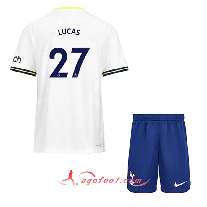 Maillot de Foot Tottenham Hotspur (LUCAS #27) Enfants Domicile 2022/23