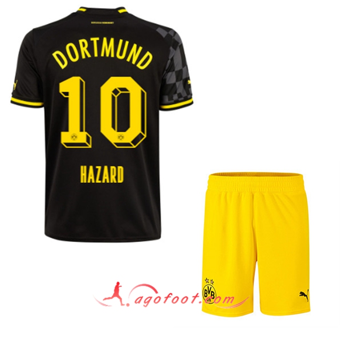 Maillot de Foot Dortmund BVB (HAZARD #10) Enfants Exterieur 2022/23