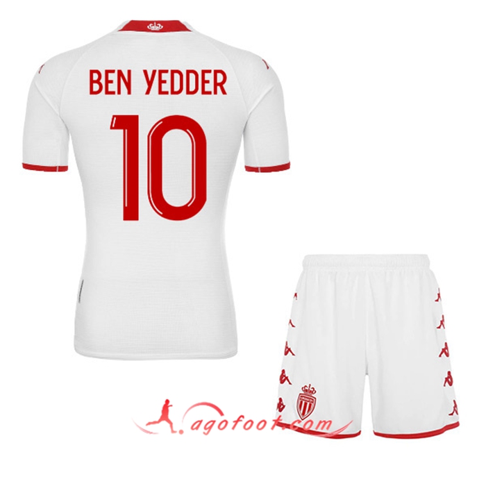 Maillot de Foot AS Monaco (BEN YEDDER #10) Enfants Domicile 2022/23