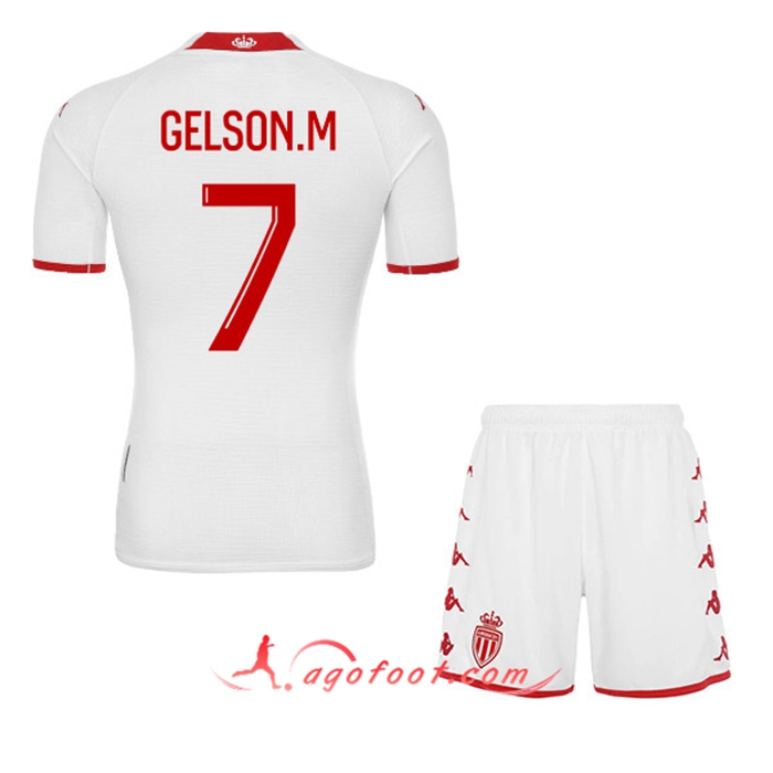 Maillot de Foot AS Monaco (GELSON.M #7) Enfants Domicile 2022/23