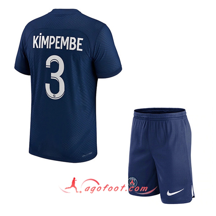 Maillot de Foot PSG (KIMPEMBE #3) Enfants Domicile 2022/23
