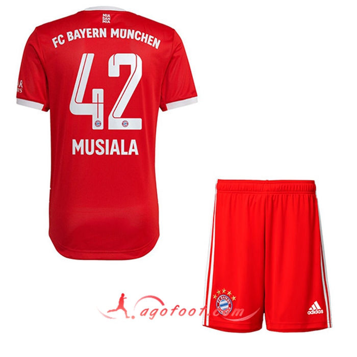 Maillot de Foot Bayern Munich (MUSIALA #42) Enfants Domicile 2022/23