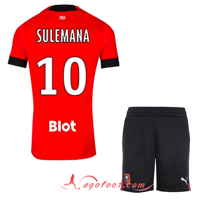 Maillot de Foot Stade Rennais (SULEMANA #10) Enfants Domicile 2022/23