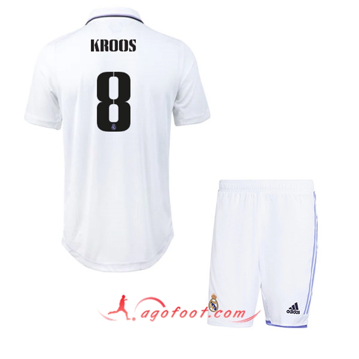 Maillot de Foot Real Madrid (KROOS #8) Enfants Domicile 2022/23