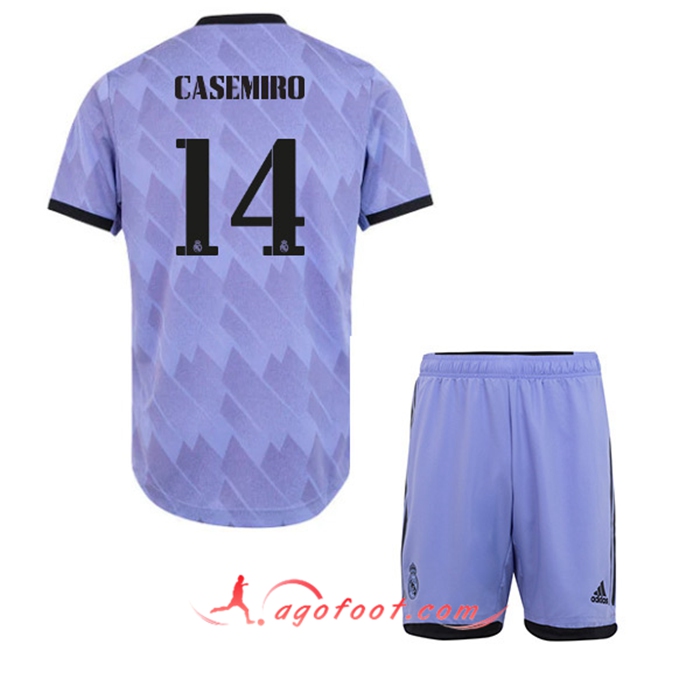 Maillot de Foot Real Madrid (CASEMIRO #14) Enfants Exterieur 2022/23