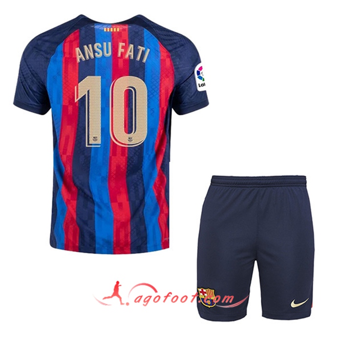 Maillot de Foot FC Barcelone (ANSU FATI #10) Enfants Domicile 2022/23