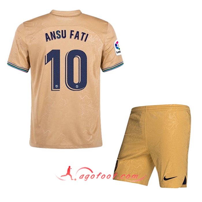 Maillot de Foot FC Barcelone (ANSU FATI #10) Enfants Exterieur 2022/23