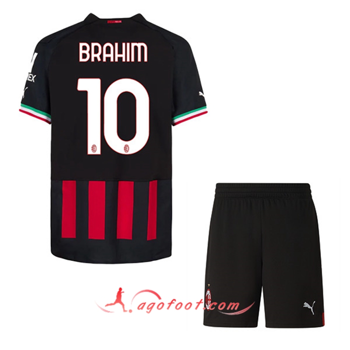 Maillot de Foot Milan AC (BRAHIM #10) Enfants Domicile 2022/23