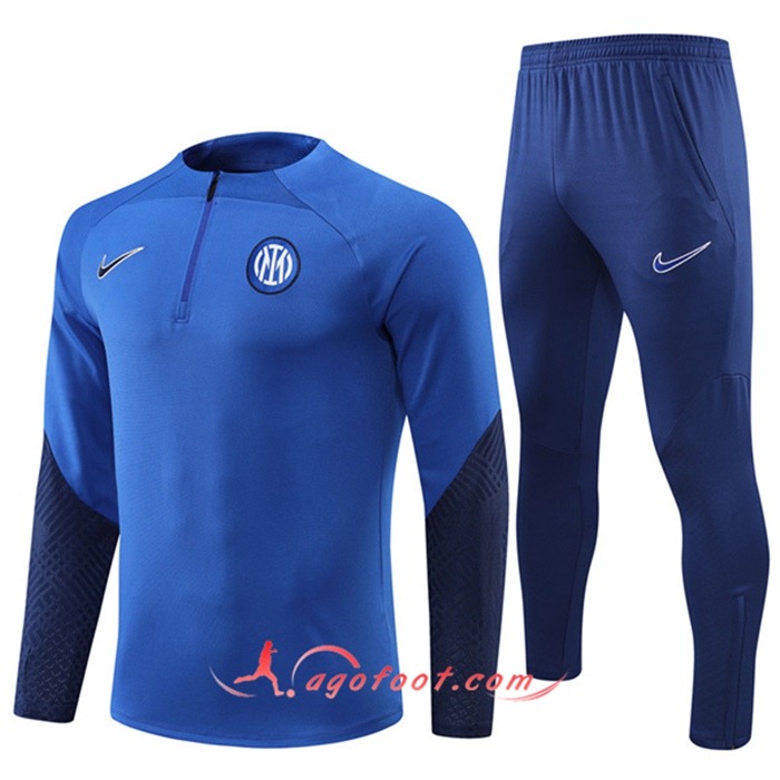 Ensemble Survetement de Foot Inter Milan Bleu/Noir 2022/2023