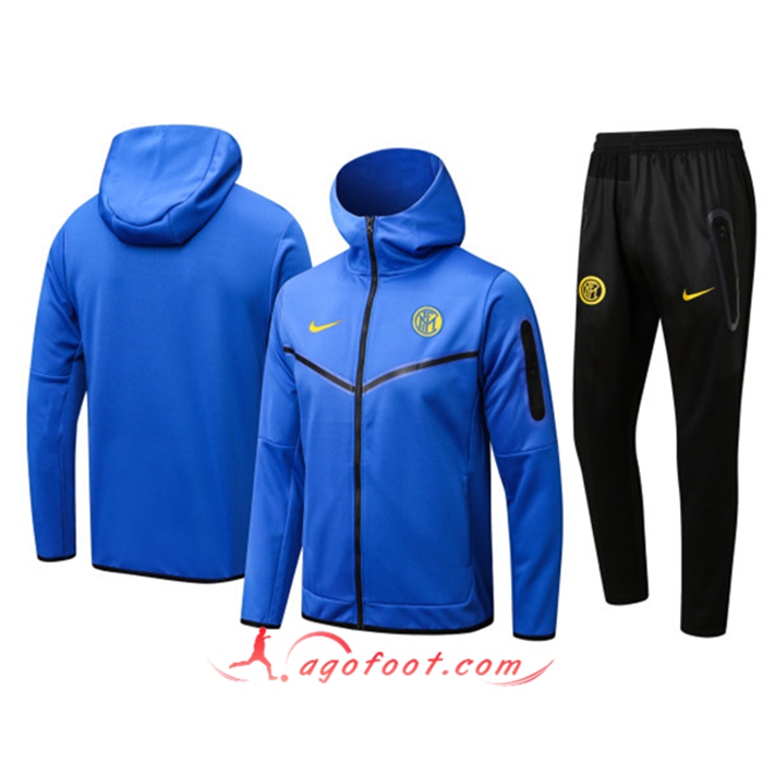 Ensemble Veste A Capuche Survetement Foot Inter Milan Bleu 2022/2023