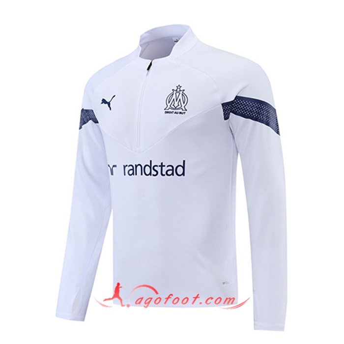 Sweatshirt Training Marseille Blanc 2022/2023