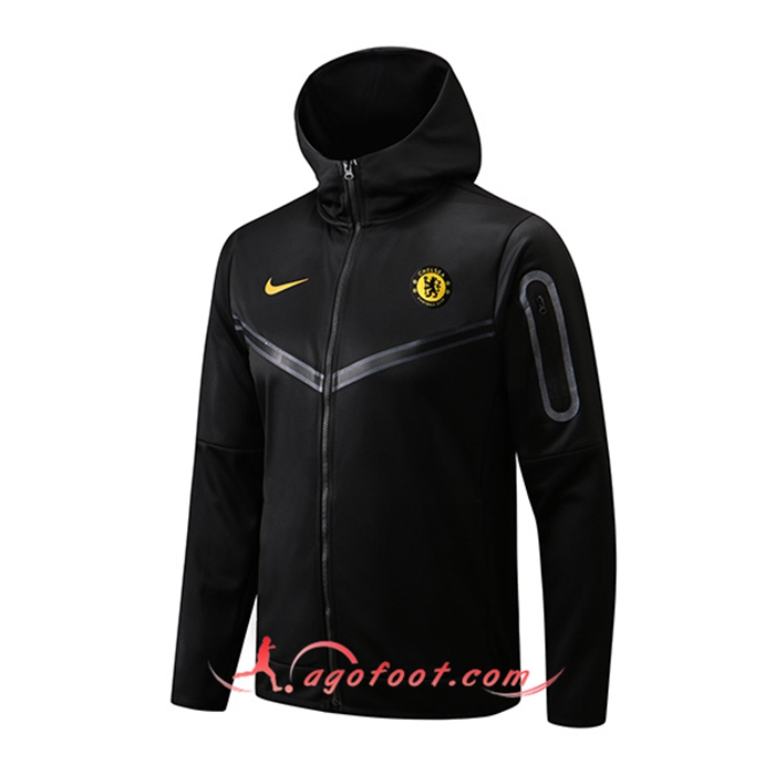 Veste A Capuche FC Chelsea Noir 2022/2023