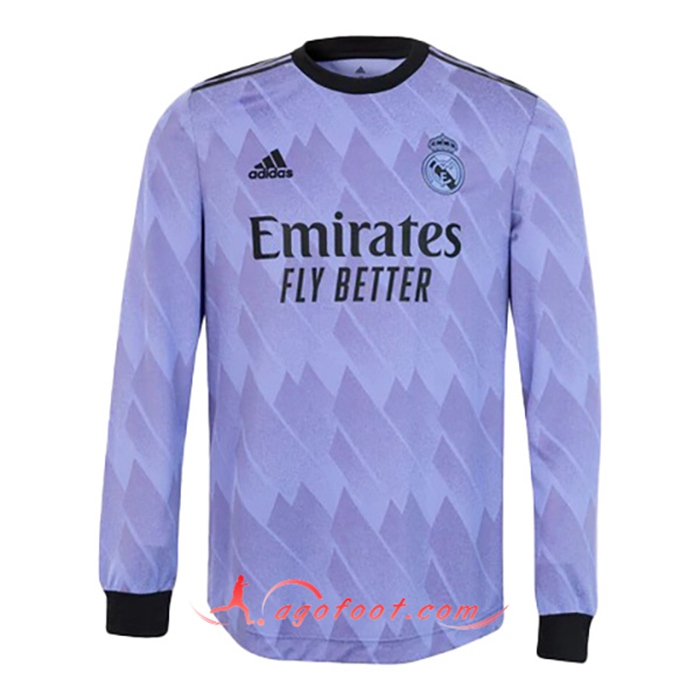 Nouveau Maillot de Foot Real Madrid Exterieur Manches Longues 2022/2023
