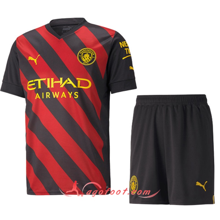 Nouveau Maillot de Foot Manchester City Enfant Exterieur 2022/2023