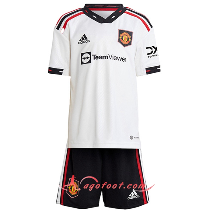 Nouveau Maillot de Foot Manchester United Enfant Exterieur 2022/2023