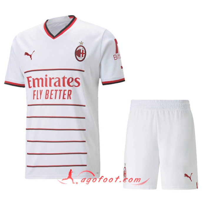 Nouveau Maillot de Foot Milan AC Enfant Exterieur 2022/2023
