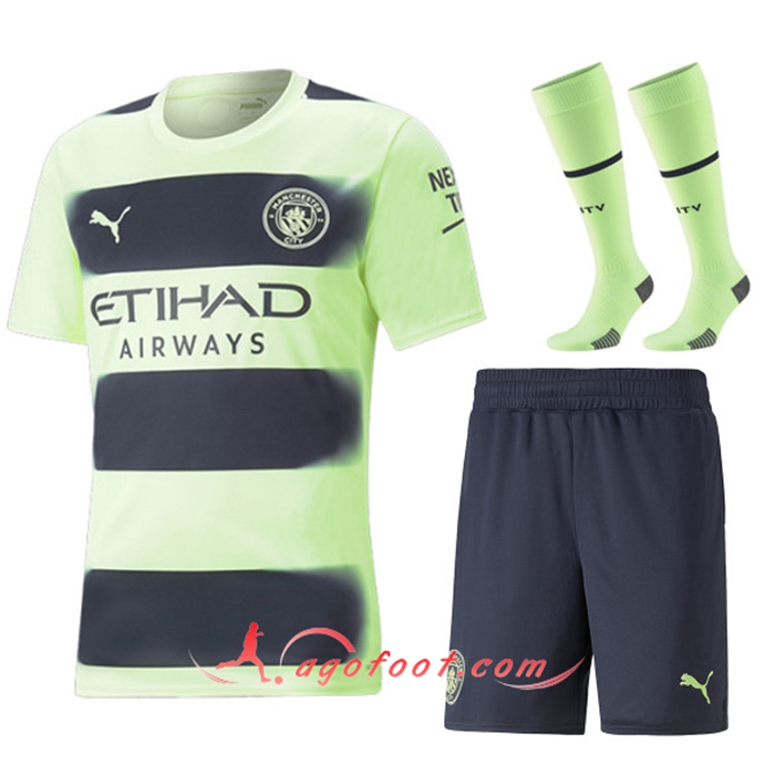 Ensemble Maillot Foot Manchester City Exterieur (Short + Chaussettes) 2022/2023