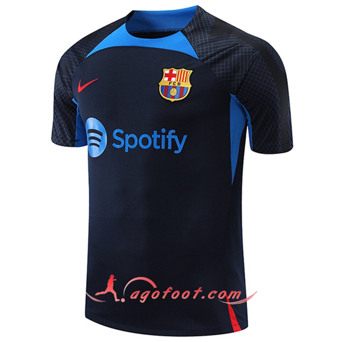Training T-Shirts FC Barcelone Bleu Marin 2022/2023