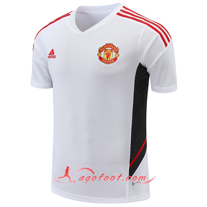 Training T-Shirts Manchester United Noir/Blanc 2022/2023