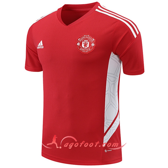 Training T-Shirts Manchester United Rouge/Blanc 2022/2023