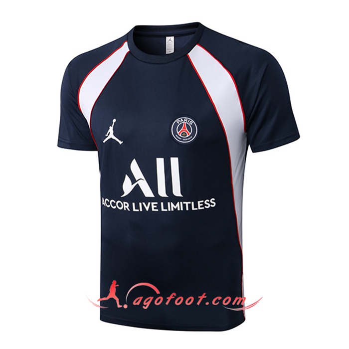 Training T-Shirts PSG Jordan Bleu Marin/Blanc 2022/2023