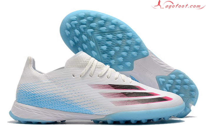 Adidas Chaussures de Foot X Ghosted.1 TF Bleu Clair