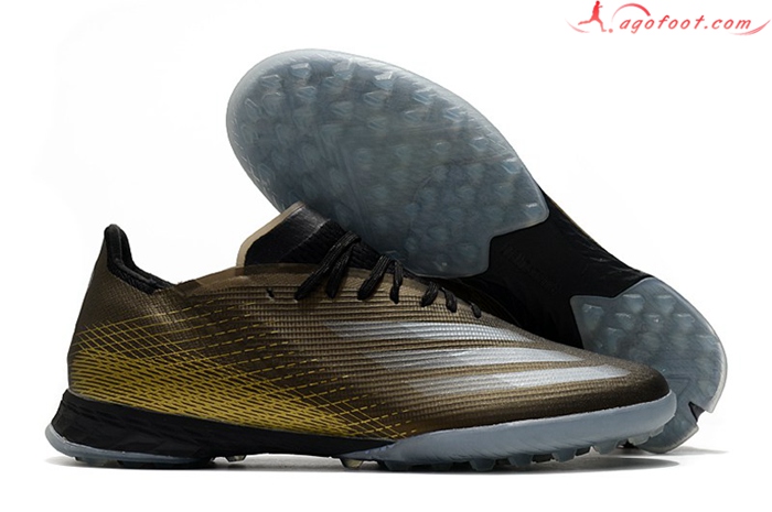 Adidas Chaussures de Foot X Ghosted.1 TF Brune