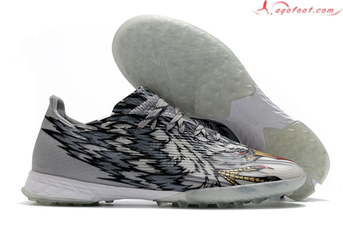 Adidas Chaussures de Foot X Ghosted.1 TF Gris