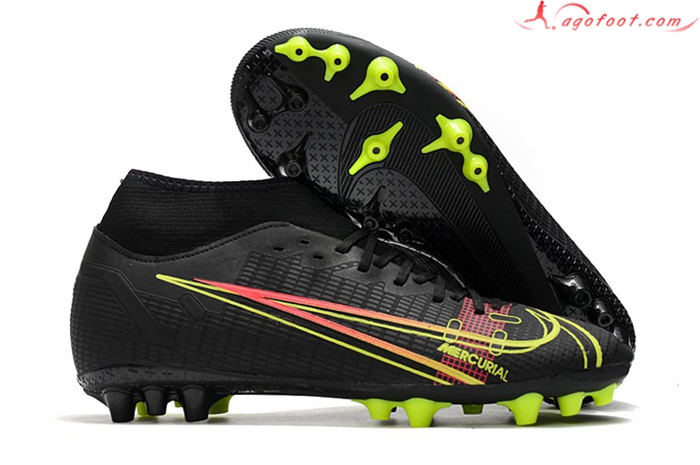 Nike Chaussures de Foot Superfly 8 Academy AG Noir