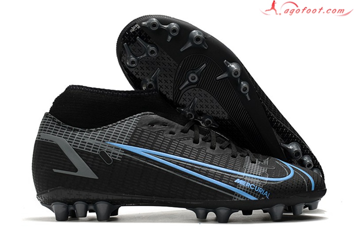 Nike Chaussures de Foot Superfly 8 Academy AG Noir