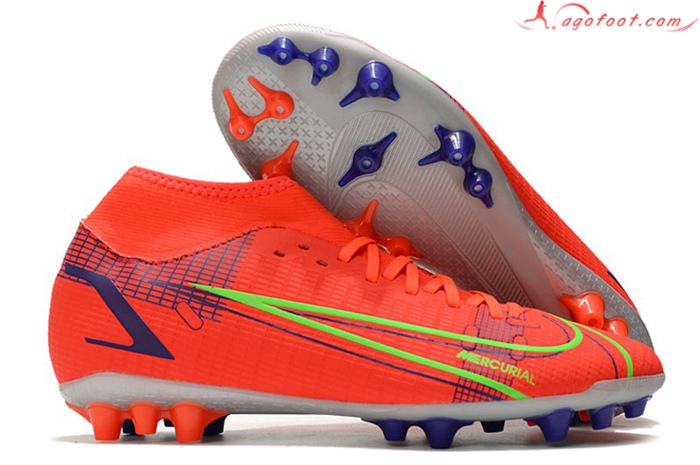 Nike Chaussures de Foot Superfly 8 Academy AG Orange