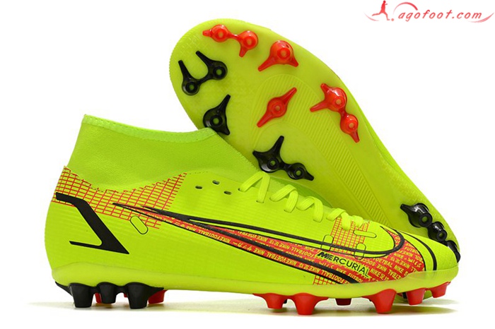 Nike Chaussures de Foot Superfly 8 Academy AG Jaune