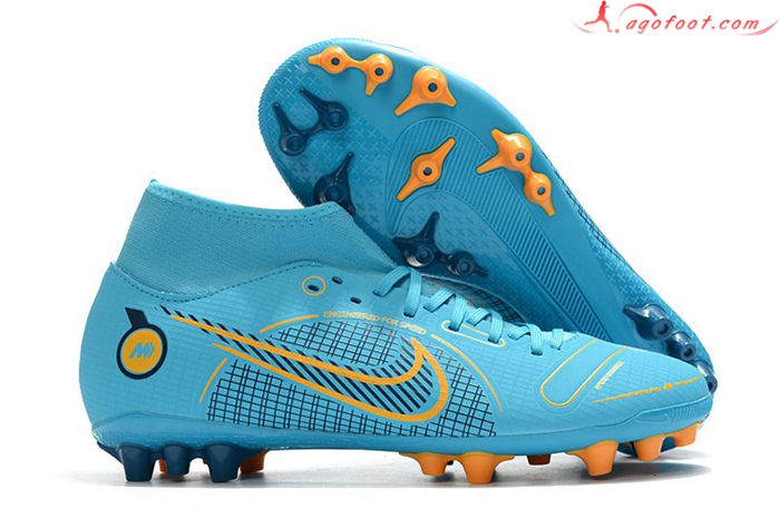 Nike Chaussures de Foot Superfly 8 Academy AG Bleu