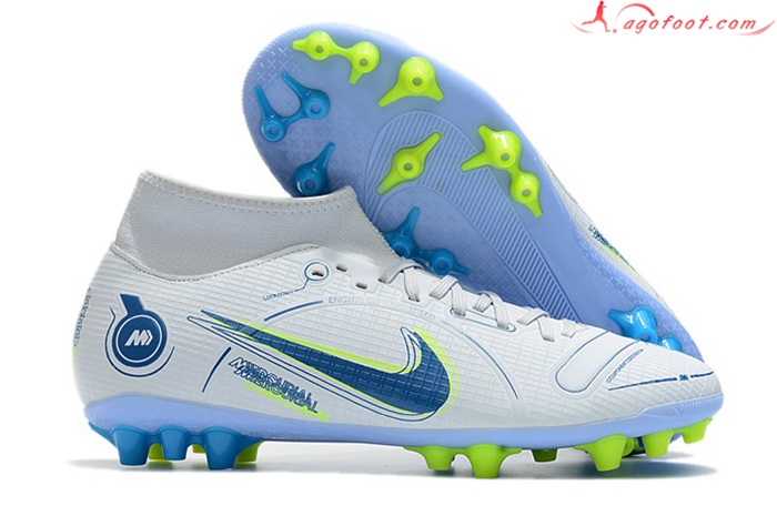 Nike Chaussures de Foot Superfly 8 Academy AG Blanc