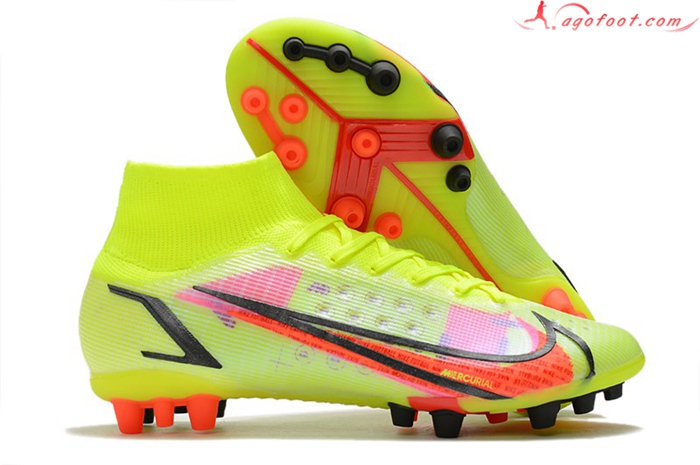 Nike Chaussures de Foot Superfly 8 Pro AG Jaune