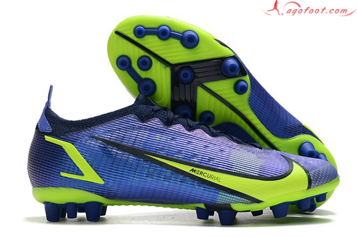 Nike Chaussures de Foot Vapor 14 Elite PRO AG Bleu Marins