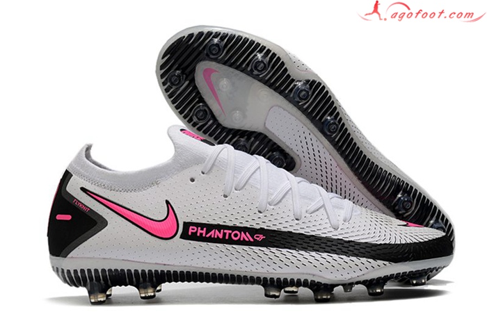 Nike Chaussures de Foot Phantom GT Elite AG-PRO Blanc