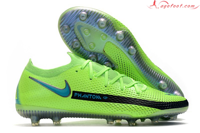 Nike Chaussures de Foot Phantom GT Elite AG-PRO Vert