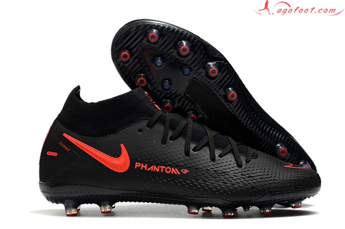 Nike Chaussures de Foot Phantom GT Elite Dynamic Fit AG-PRO Noir