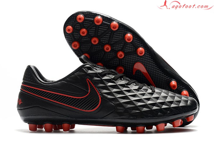 Nike Chaussures de Foot Tiempo Legend VIII Acadermy AG Noir