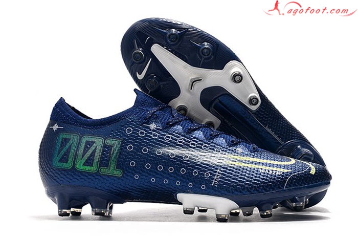 Nike Chaussures de Foot Mercurial Vapor 13 Elite AG Bleu Marins