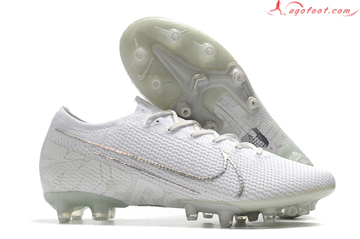 Nike Chaussures de Foot Mercurial Vapor 13 Elite AG Blanc