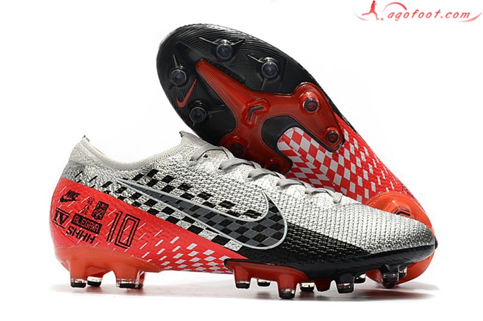 Nike Chaussures de Foot Mercurial Vapor 13 Elite AG Argent