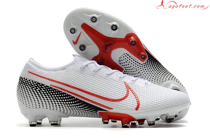 Nike Chaussures de Foot Mercurial Vapor 13 Elite AG Blanc