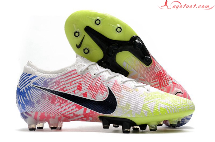 Nike Chaussures de Foot Mercurial Vapor 13 Elite AG Jaune/Rose/Bleu