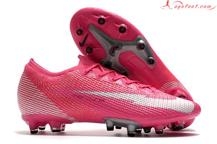Nike Chaussures de Foot Mercurial Vapor 13 Elite AG Rose