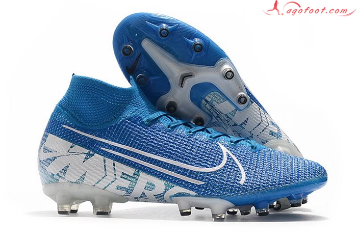 Nike Chaussures de Foot Superfly 7 Elite SE AG Bleu